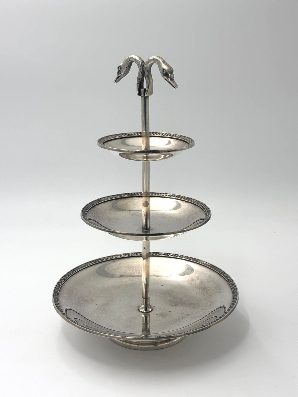 Silverplated cake stand