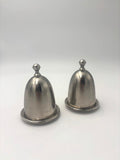 Egg Cups - vintage brushed steel